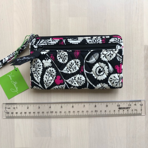 New Vera Bradley Disney Parks Mickey Meets Birdie Zip Wristlet Wallet - Picture 9 of 10